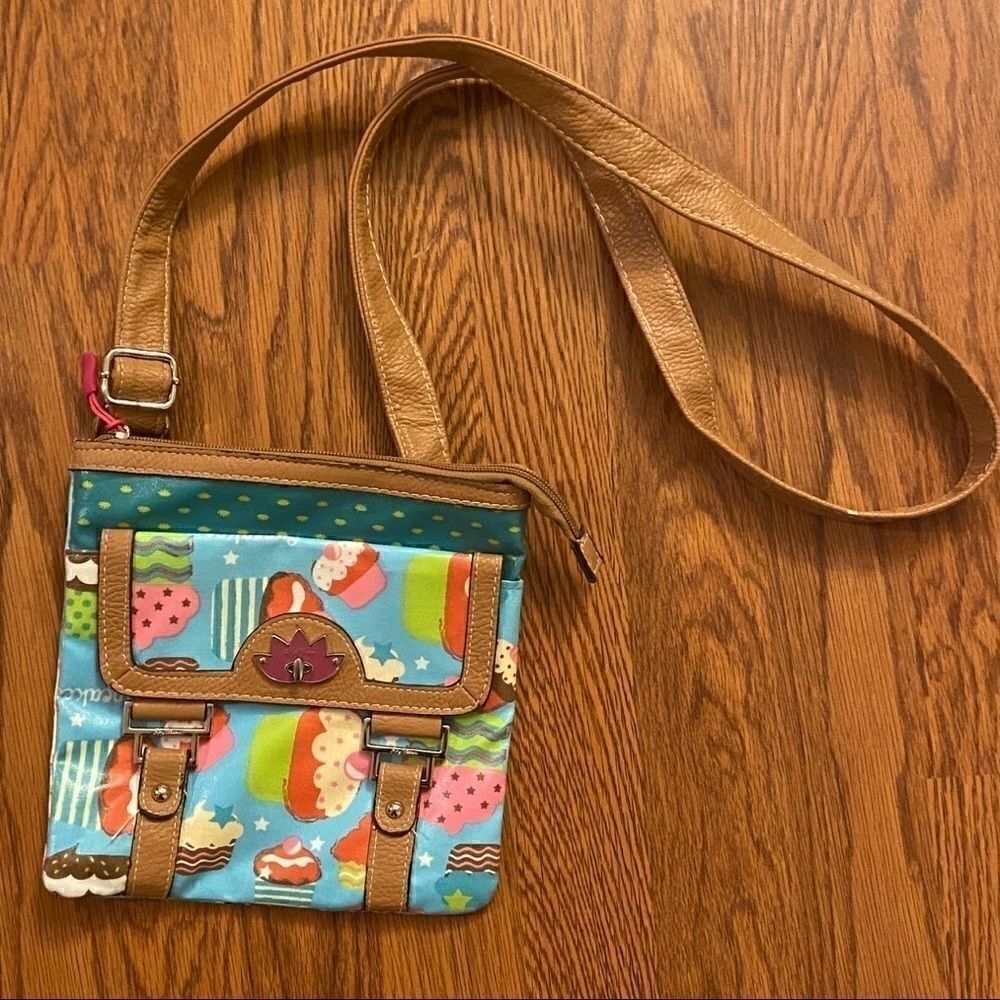 Lily Bloom Small Multicolored Cupcake Crossbody